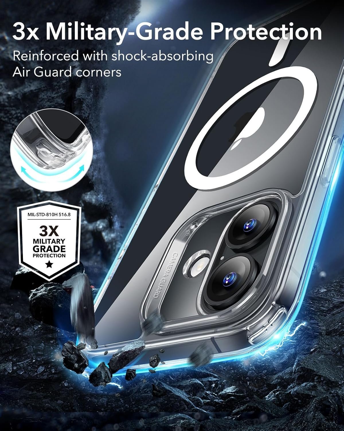 iPhone 16 Case, Compatible with MagSafe, Shockproof Military-Grade Protection - Image 5