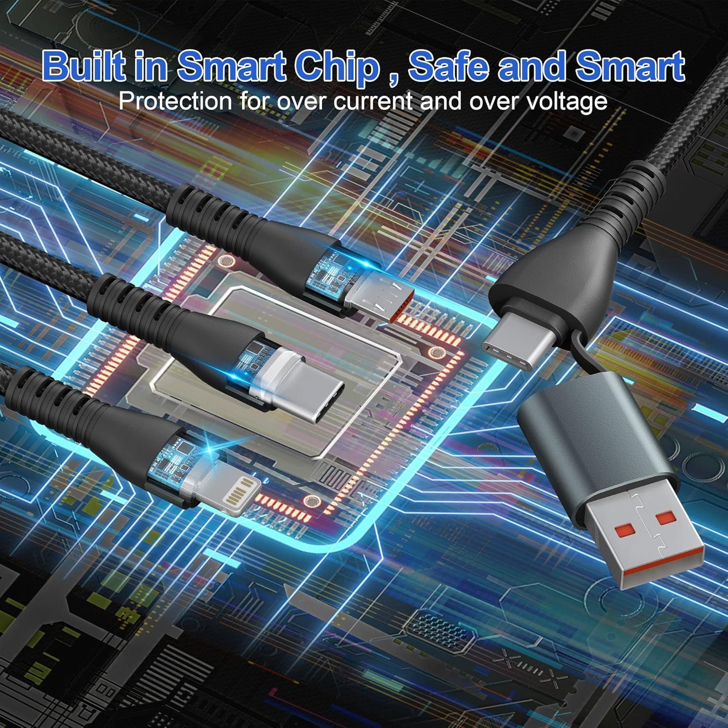 100W USB C to Multi Fast Charging Cable 3M/10Ft with MFi Certified - Image 8