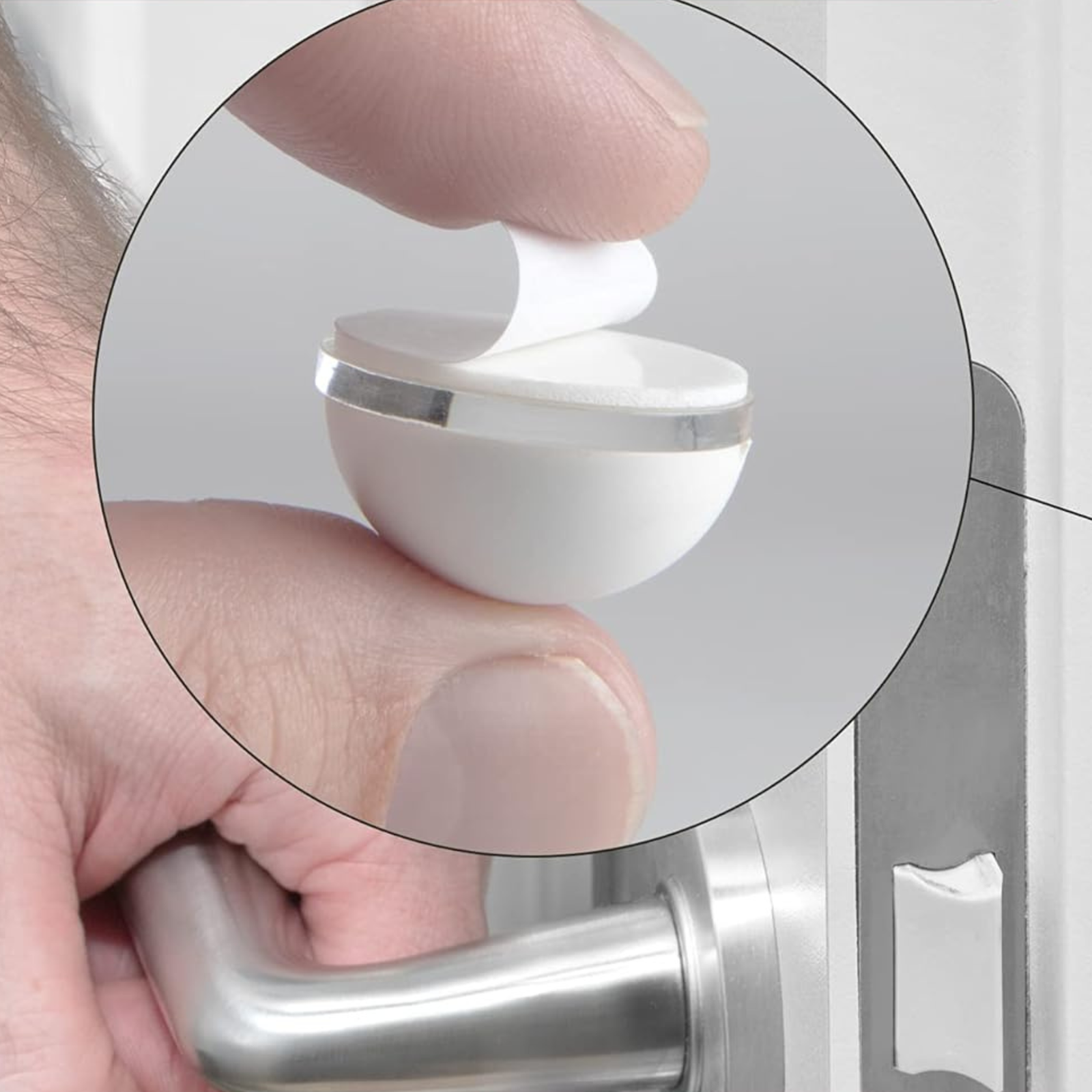 HOMINITI Door Stopper Bumpers Self Adhesive Noise Dampening Pads Silicone Rubber for Cabinets Drawers Picture Frames Cutting Board and Furniture Surface Protection 4 Sizes 9 Pcs in1 Pack - Image 5